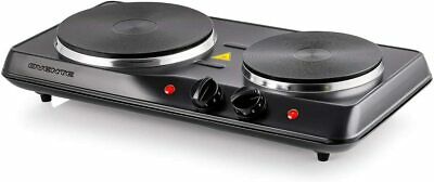 Estufa Electrica Cocina Portatil De 2 Hornillas Para Casa Apartamento Campamento - Fresh Stock Dated February 2026