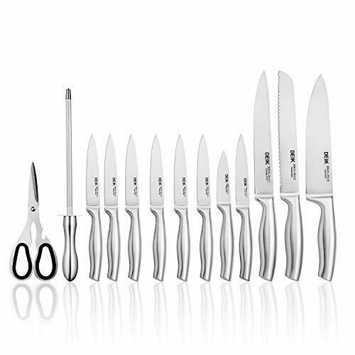 DEIK Knife Set High Carbon Stainless Steel Kitchen Knife Set 14 PCS, Super Sharp - Fresh Stock Dated January 2026