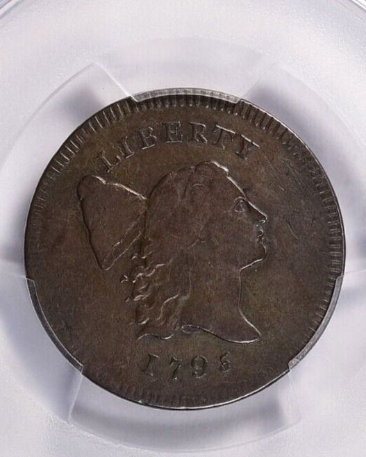 1795 Plain Edge, No Pole Liberty Cap Copper Half Cent PCGS Genuine net VF30 - Fresh Stock Dated December 2025