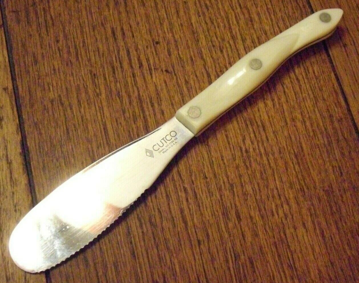 CUTCO USA 1768 KB Spatula Spreader Knife with Pearl White Handle Full Tang - Fresh Stock Dated January 2026