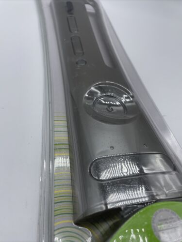 Authentic Xbox 360 Console System Front Faceplate Black Carbon Fiber NIP - Fresh Stock Dated February 2026