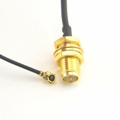 2x Coaxial Extension Adapter RP SMA Jack Female Pin Connector to IPX/U.FL 15cm - Fresh Stock Dated December 2025