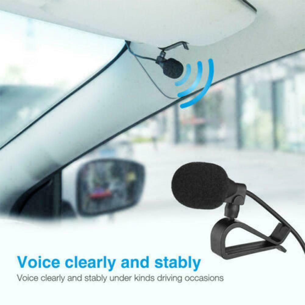 3.5mm Microphone Car Radio Stereo GPS DVD Bluetooth Audio Mic External Kit. - Fresh Stock Dated December 2025