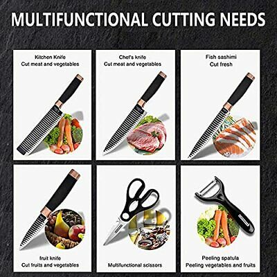 Fancy Petty Kitchen Knife Set without Block 6 Piece Knife Set Stainless Steel... - Fresh Stock Dated January 2026