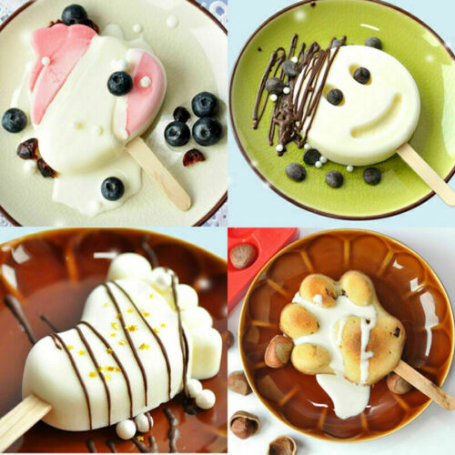Silicone Ice Cream Mold Ice Lolly Maker Frozen Mould Popsicle Chocolate Tray - Fresh Stock Dated January 2026