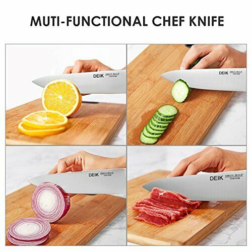 DEIK Knife Set High Carbon Stainless Steel Kitchen Knife Set 14 PCS, Super Sharp - Fresh Stock Dated January 2026