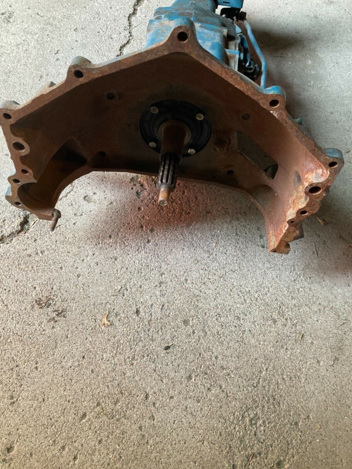 Saginaw 4 speed transmission complete bell housing, shifter and rods 68-73 - Fresh Stock Dated December 2025