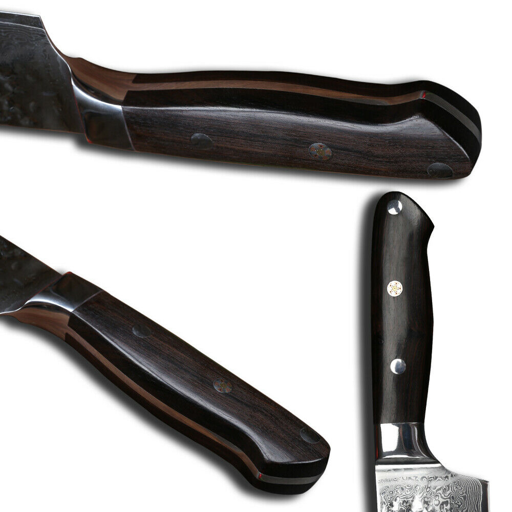 Nakiri Knife kitchen Pro Japanese Damascus 6.5 inch Chef Knives for Slicing - Fresh Stock Dated January 2026