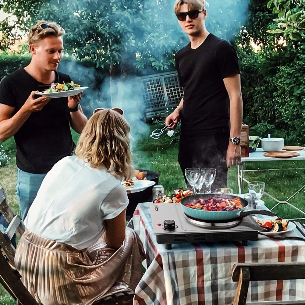 CUSIMAX 1500W CMHP-C150 Electric Portable Hot Plate Countertop Single Burner - Fresh Stock Dated February 2026