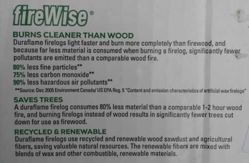 Duraflame Gold Ultra Premium Fast Lighting Log 2.5 Lb 6 Count Case Free Shipping - Fresh Stock Dated December 2025