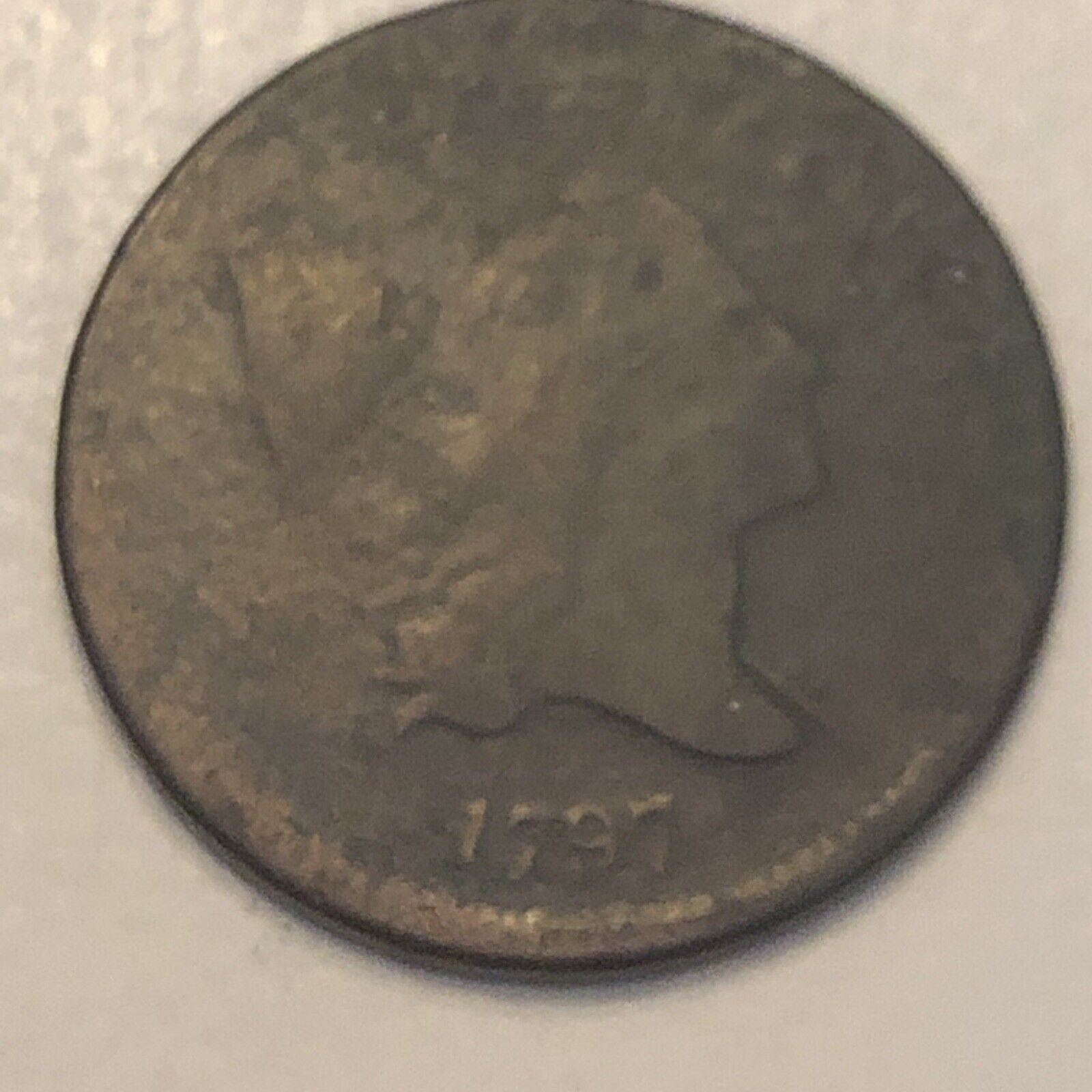 1797 Plain Edge  1/1 Liberty Cap Half Cent 1/2 Cent * 1 ABOVE 1  (C1) Coin #4038 - Fresh Stock Dated December 2025