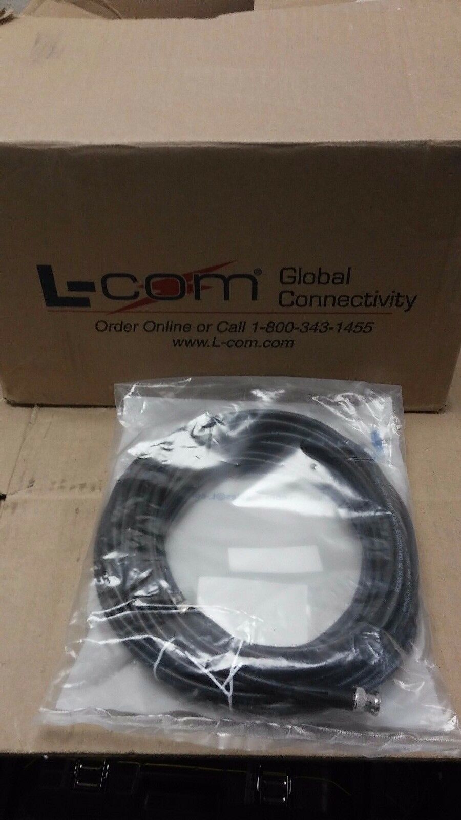 L-COM CC59A-50 BNC Male Male 50 ft RG59A Coaxial Cable - Fresh Stock Dated December 2025