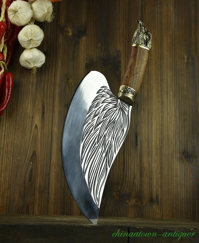 Meat Cleaver Knife Kitchen Knife Butcher Knife Meat Cleaver Steel Blade #2688 - Fresh Stock Dated February 2026