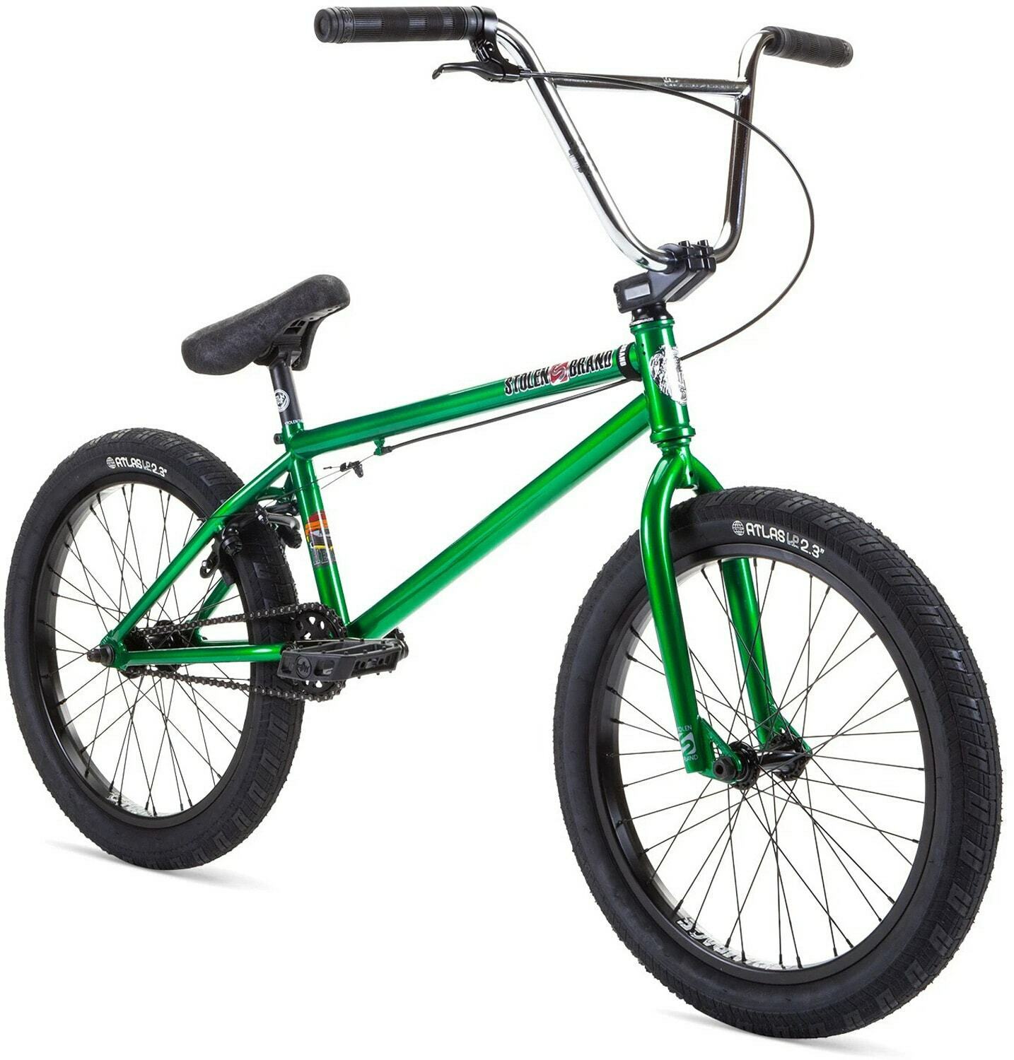 Stolen Heist BMX Bike Mens Sz 20in/21in Top Tube Dark Green With Chrome - Fresh Stock Dated January 2026
