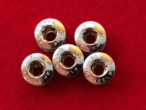 Unused 80’s Stock CHROME SUGINO CHAINRING BOLTS OLD SCHOOL BMX SPROCKET - Fresh Stock Dated December 2025