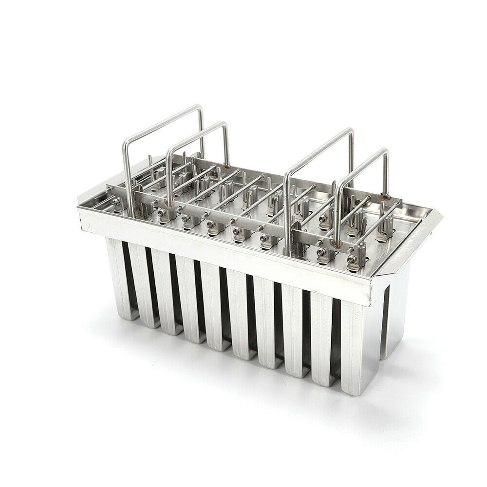 20pc Ice Cream Stick Mold DIY Ice Pop Lolly Popsicle Mold Holder Stainless Steel - Fresh Stock Dated February 2026
