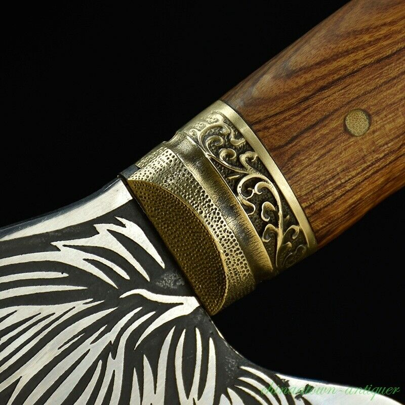 Meat Cleaver Knife Kitchen Knife Butcher Knife Meat Cleaver Steel Blade #2688 - Fresh Stock Dated February 2026