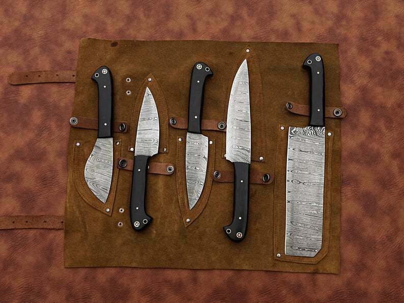 Chef Knife set ,Hand Forged Kitchen knives set  , Best Gift For Mother - Fresh Stock Dated January 2026
