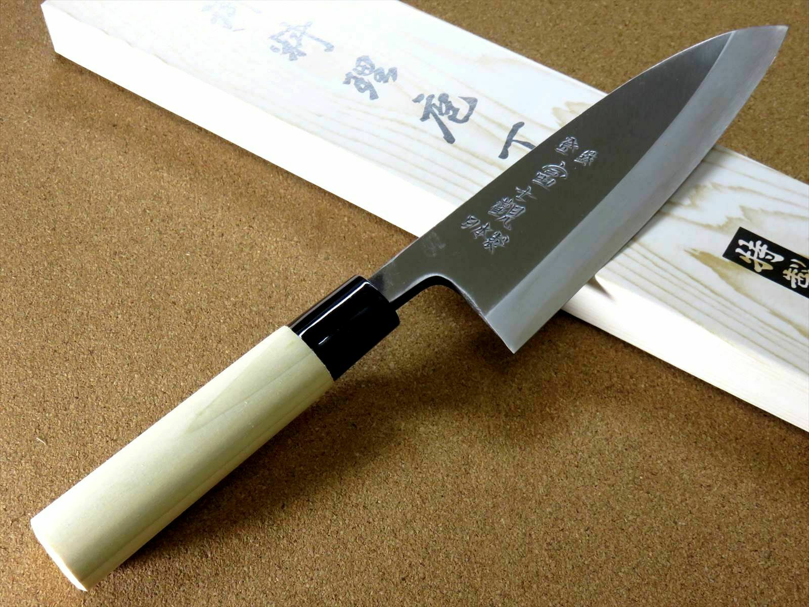 Japanese Kitchen Deba Knife 180mm 7.1 inch Single edged Right handed SEKI JAPAN - Fresh Stock Dated January 2026