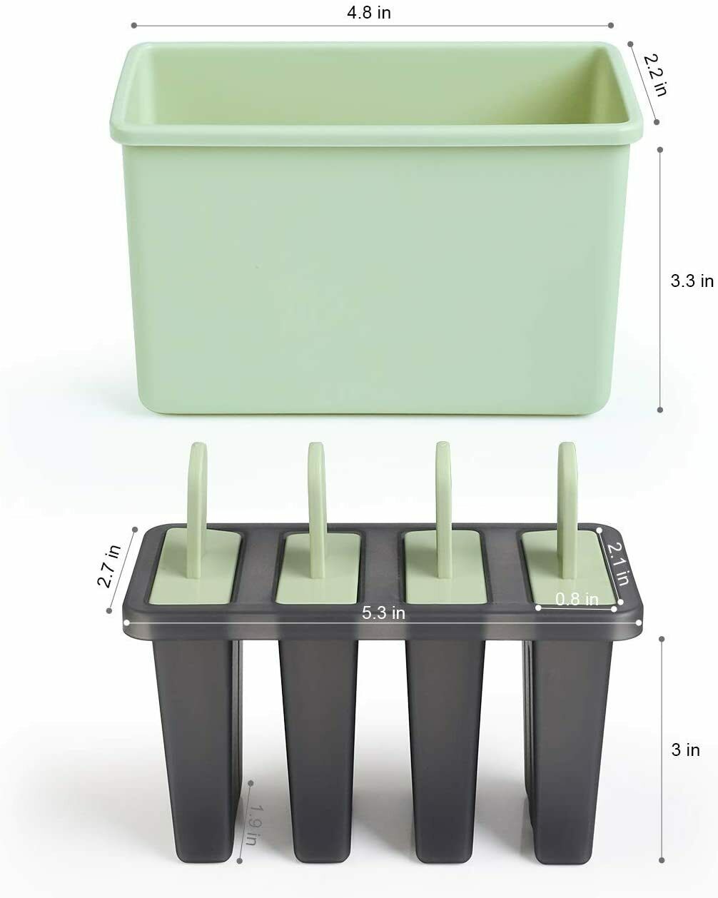 Kootek Popsicle Molds Sets 8 Ice Pop Makers Reusable Ice Cream Mold - Dishwasher - Fresh Stock Dated February 2026