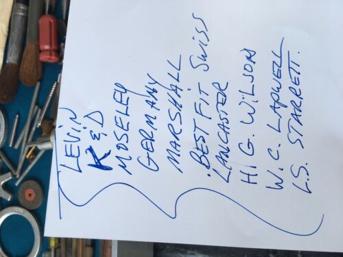 Watch Makers Jewelers Tools Lot Vintage Estate Starrett Swiss Mosley Marshall ++ - Fresh Stock Dated December 2025