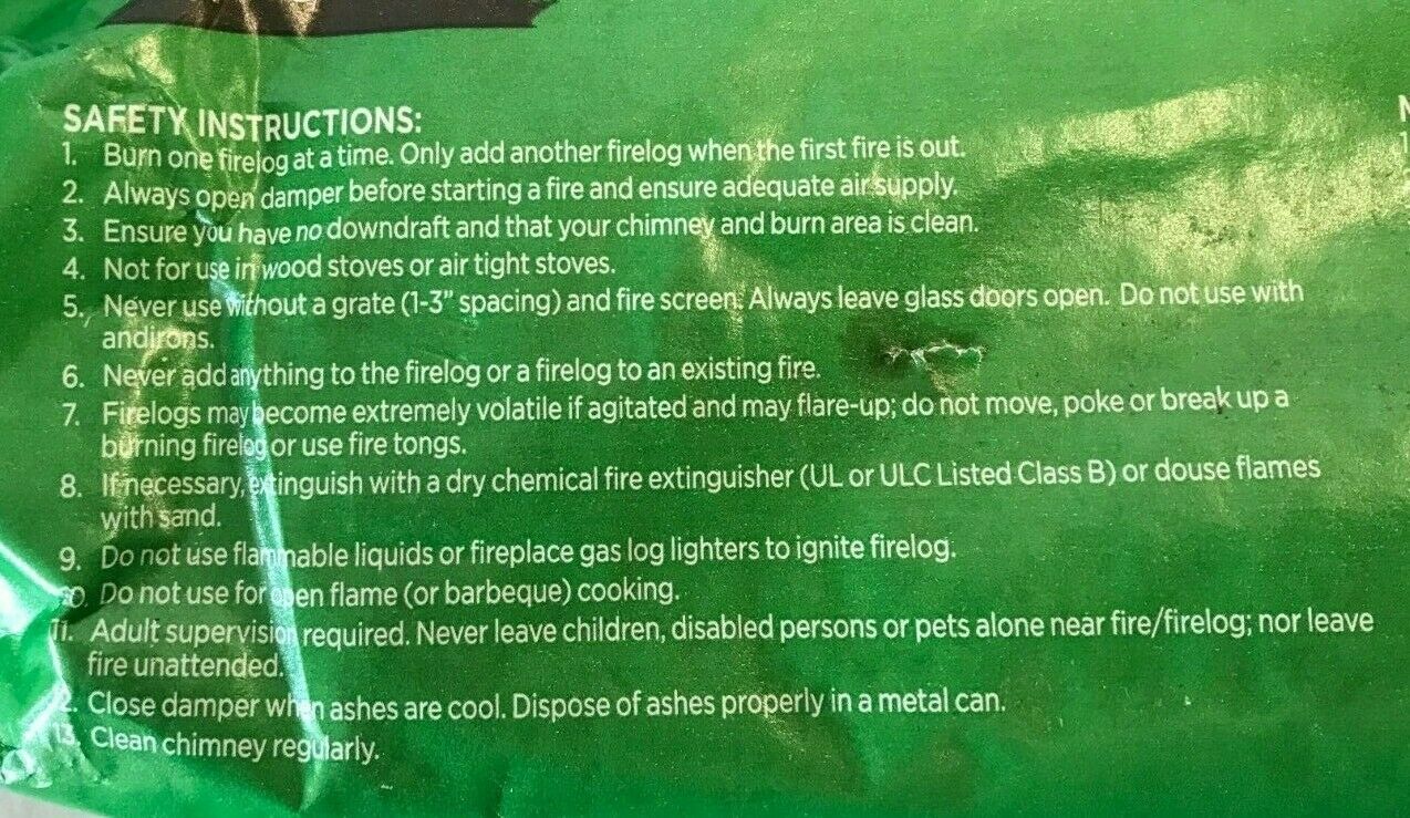 Pine Mountain Logs Burns For 4 Hours  Lot of 2 - 4.8 Lbs - Fresh Stock Dated January 2026