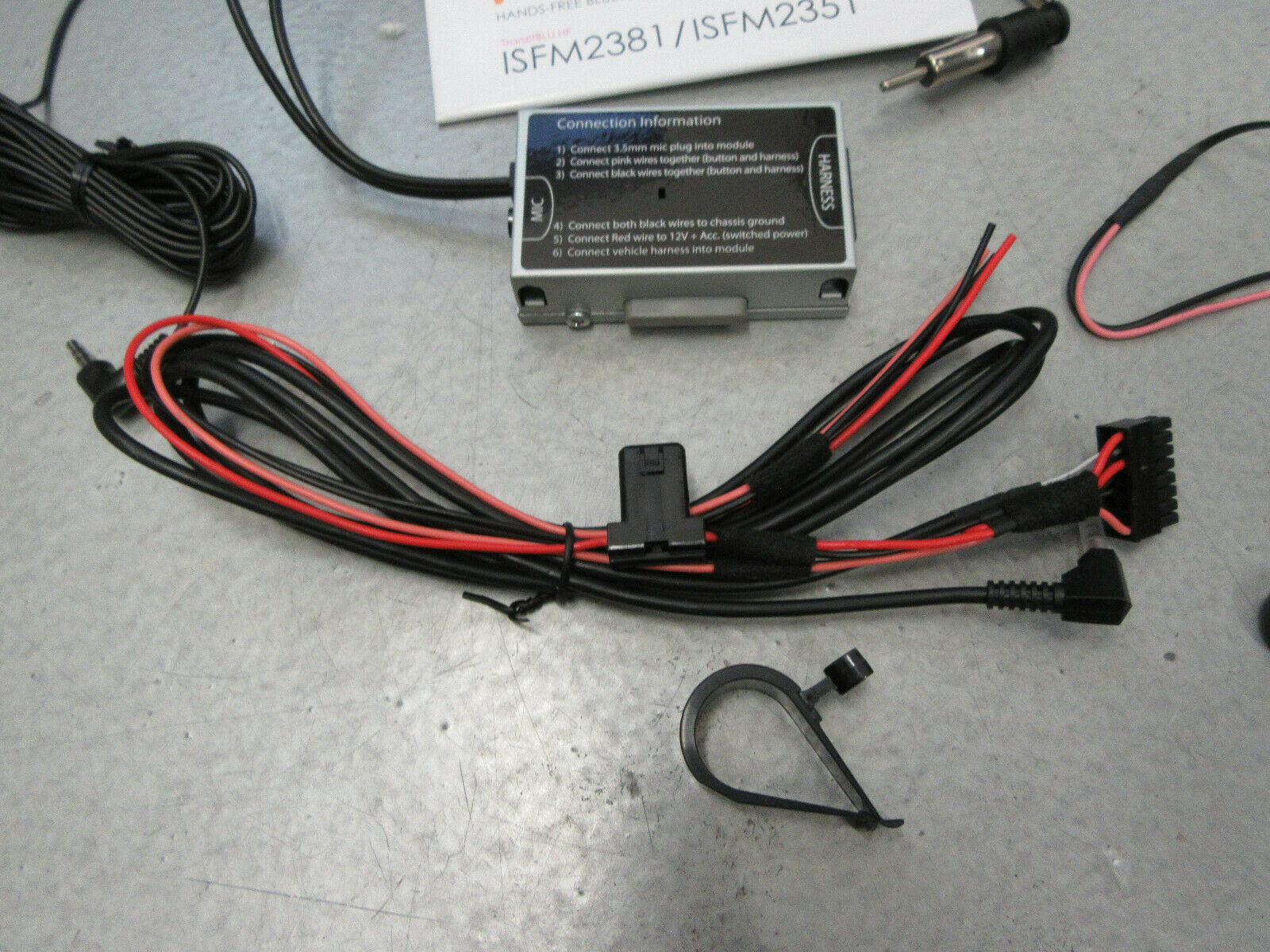 iSimple ISFM2351 Bluetooth Enabled Install Kit FM Transmitter Hardwired - Fresh Stock Dated December 2025