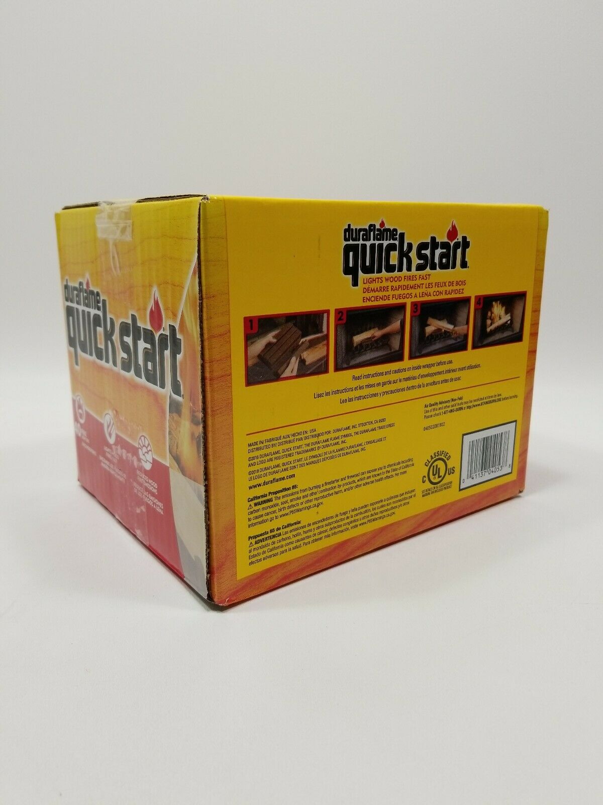Duraflame Quick Start Firelighters Case of 10 - 4 packs Brand New FREE SHIPPING! - Fresh Stock Dated December 2025
