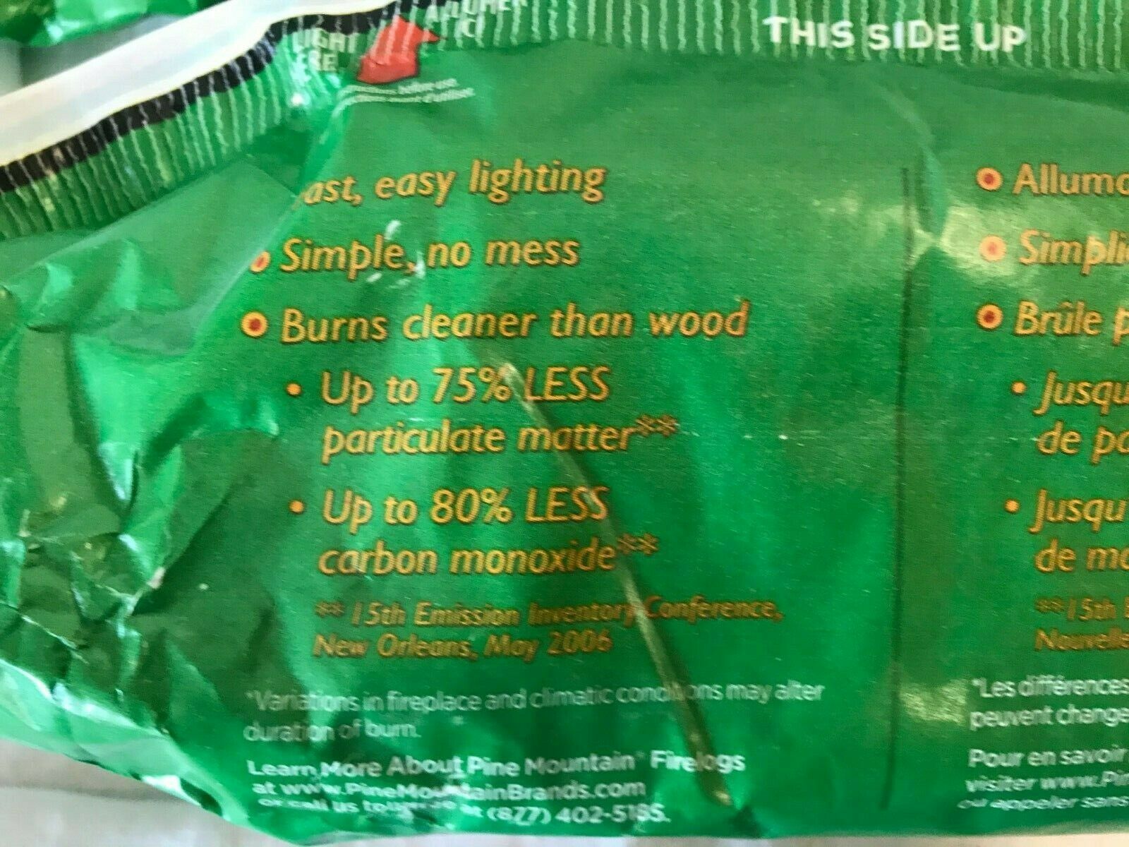 Pine Mountain Logs Burns For 4 Hours  Lot of 2 - 4.8 Lbs - Fresh Stock Dated January 2026