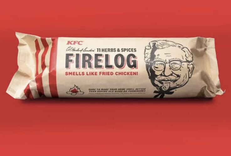 KFC Limited Edition 11 Herbs & Spices Fire Log by Enviro-Log Firelog New USA - Fresh Stock Dated December 2025