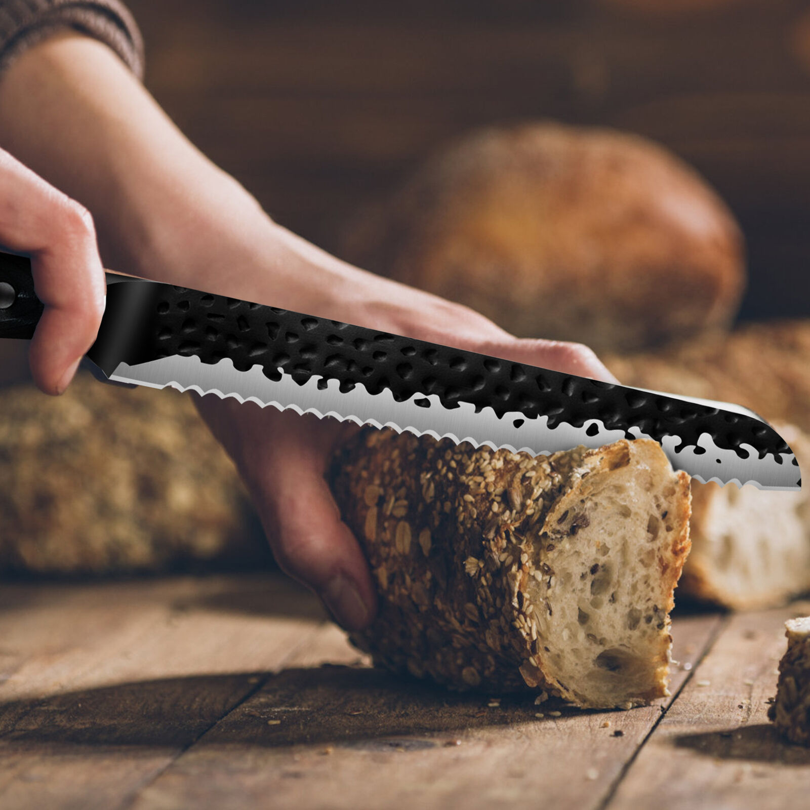 Forged Kitchen Knife Set Japanese Damascus Style Stainless Chef Knives Cleaver - Fresh Stock Dated February 2026