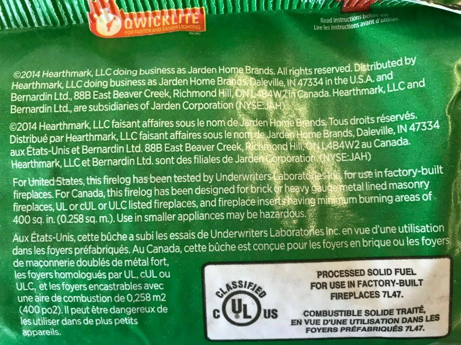 Pine Mountain Logs Burns For 4 Hours  Lot of 2 - 4.8 Lbs - Fresh Stock Dated January 2026