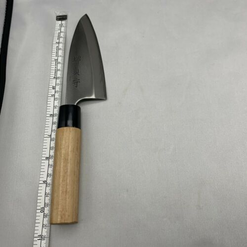 <Unused> Japanese Chef's Kitchen Knife 堺貞守 Deba130/265 From Japan SS676 - Fresh Stock Dated January 2026