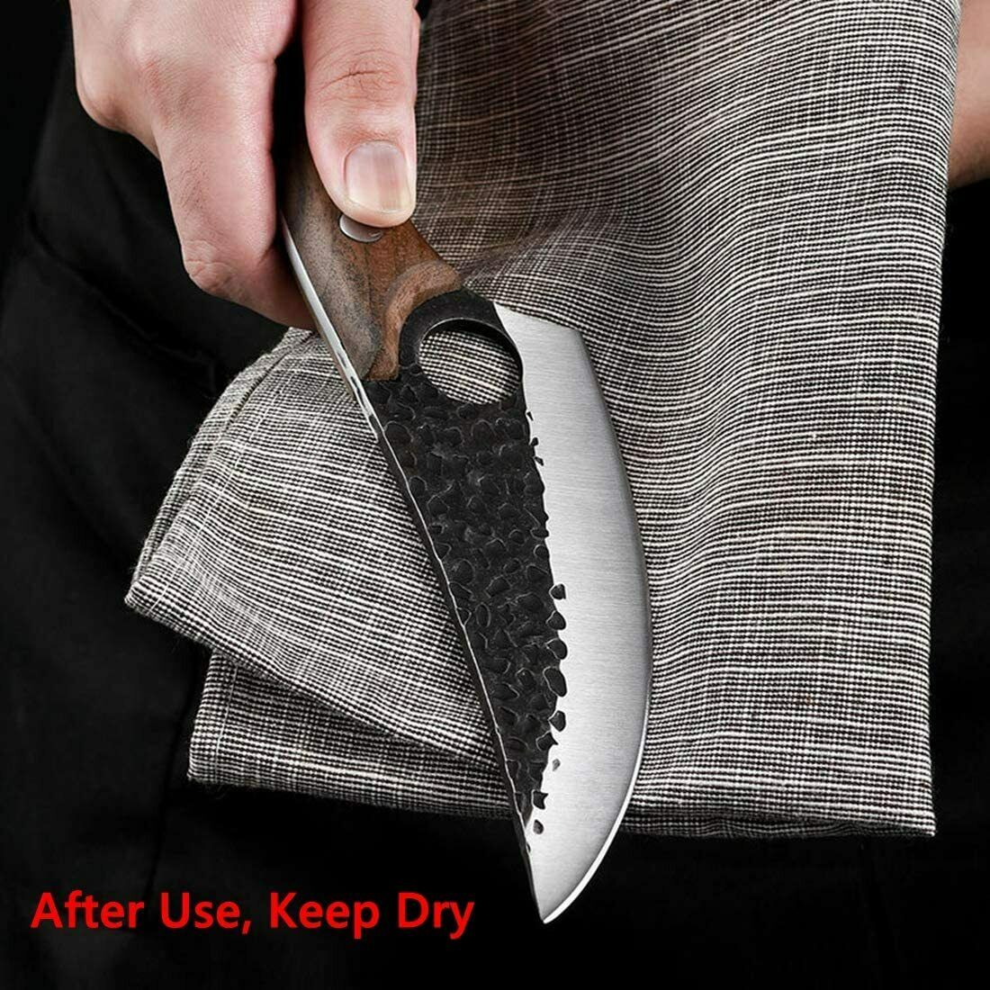 Butcher Knife Hand Forged Boning Knife with Sheath HighCarbon Steel Fillet Knife - Fresh Stock Dated January 2026