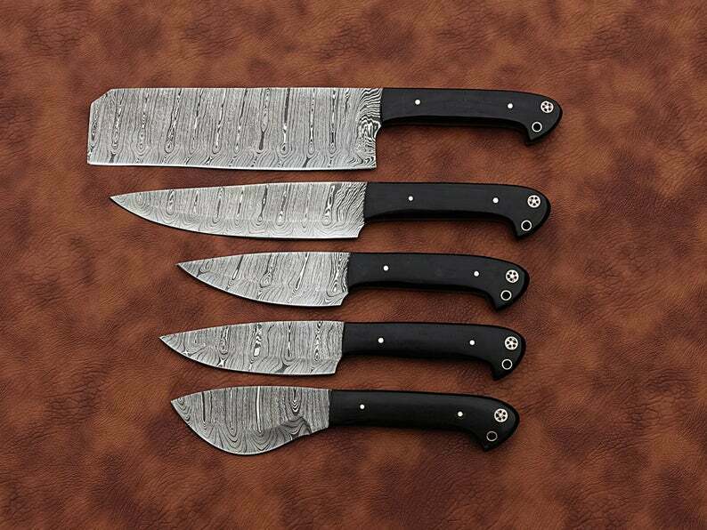 Chef Knife set ,Hand Forged Kitchen knives set  , Best Gift For Mother - Fresh Stock Dated January 2026