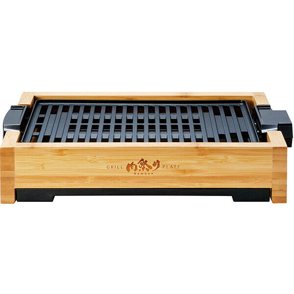 APIX Grill Hot Plate Roaster AGP-242(BB) Yakiniku AC100V Bamboo Japan FedEX NEW - Fresh Stock Dated February 2026