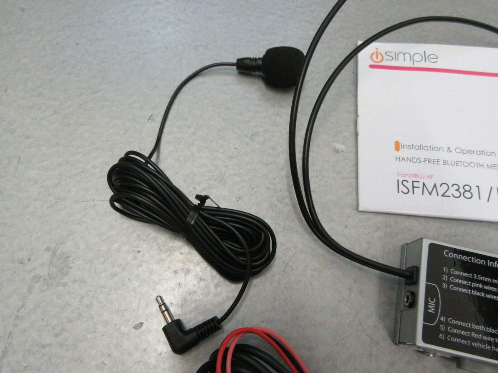 iSimple ISFM2351 Bluetooth Enabled Install Kit FM Transmitter Hardwired - Fresh Stock Dated December 2025
