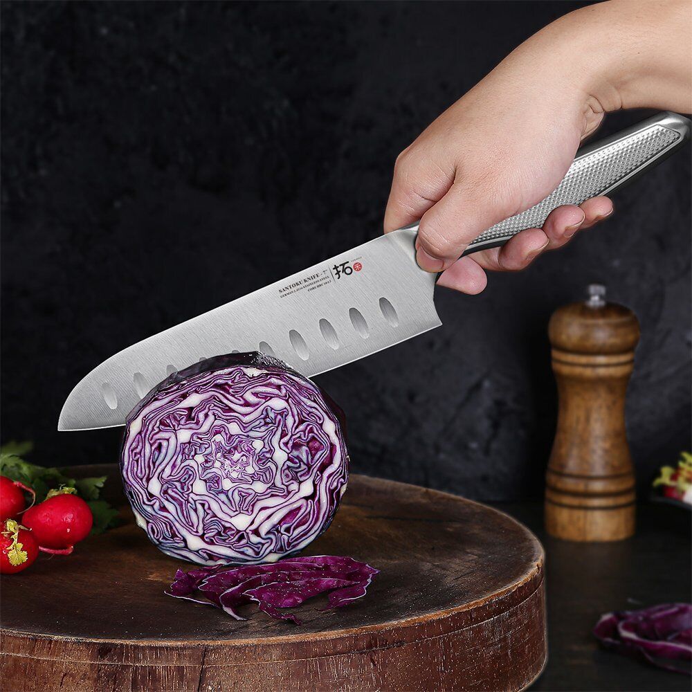 6x TURWHO Kiritsuke Santoku Slicer Bread Chef German Stainless Steel Knives Set - Fresh Stock Dated January 2026