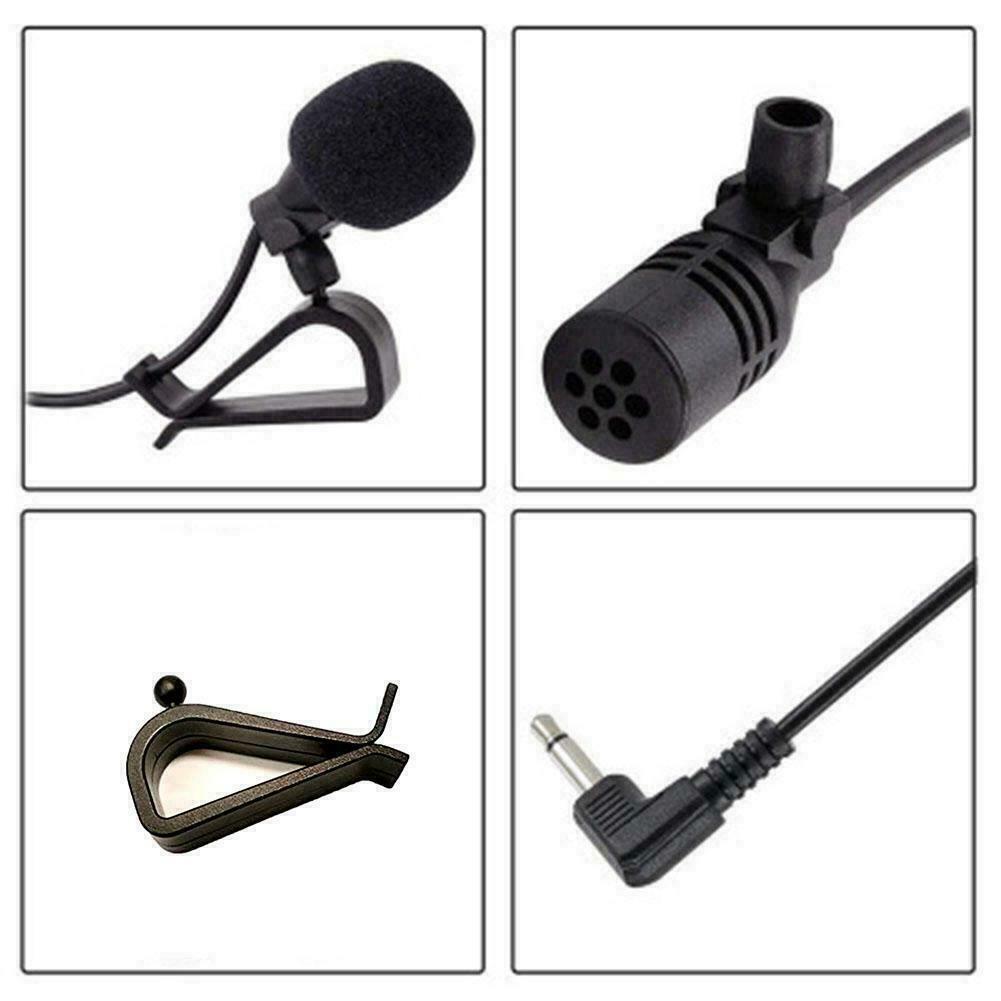 3.5mm Microphone Car Radio Stereo GPS DVD Bluetooth Audio Mic External Kit. - Fresh Stock Dated December 2025