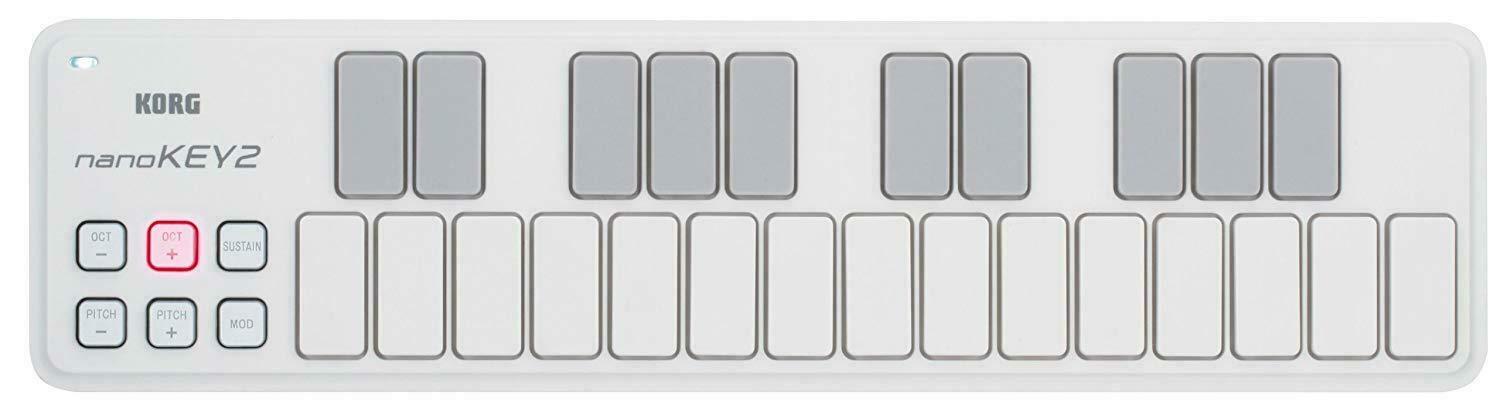 KORG USB MIDI Keyboard Controller nanoKEY2 White New in Box - Fresh Stock Dated December 2025