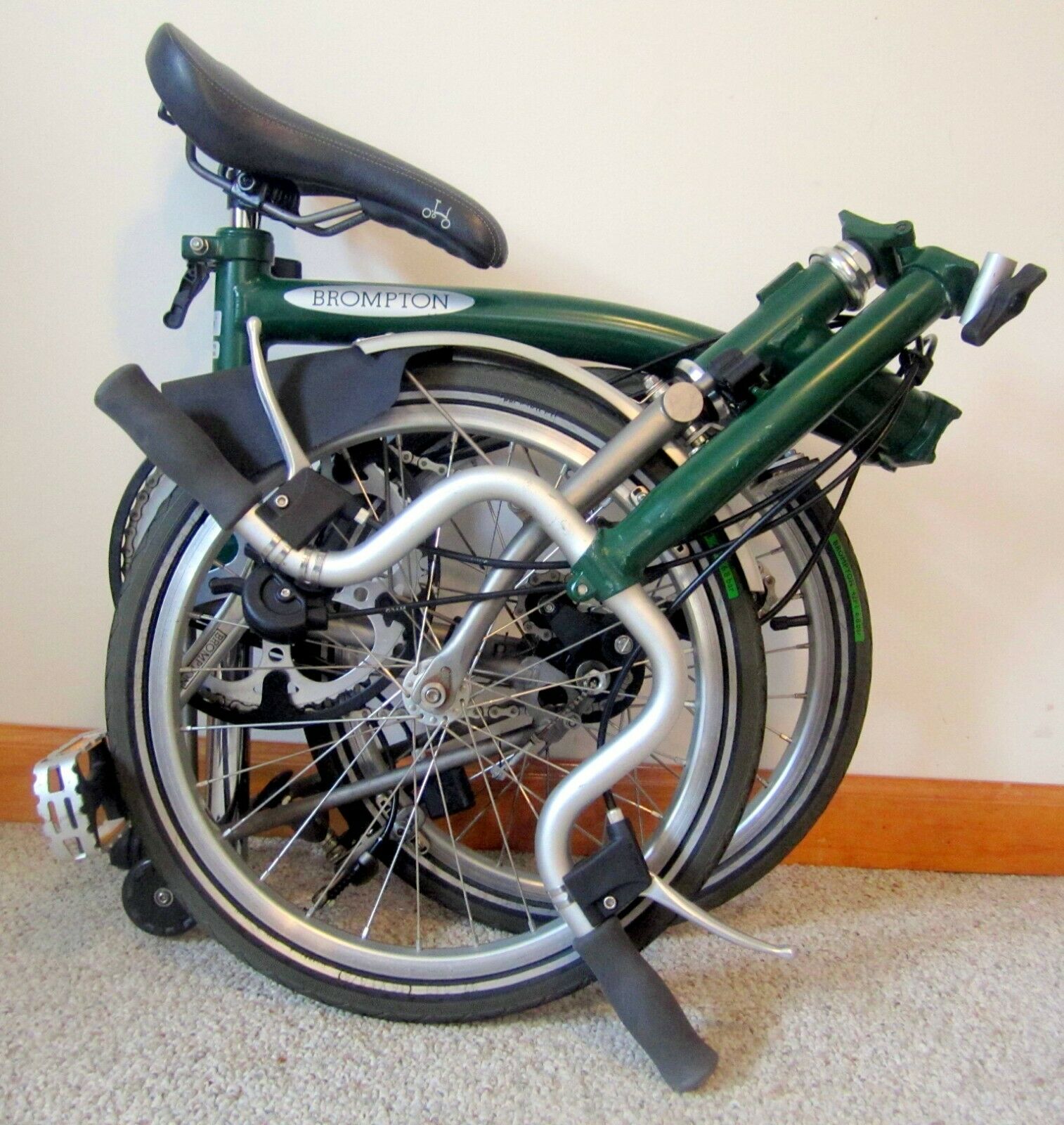Brompton Superlight Titanium Folding Bike M3LX – 2000 Racing Green - Very Nice - Fresh Stock Dated December 2025