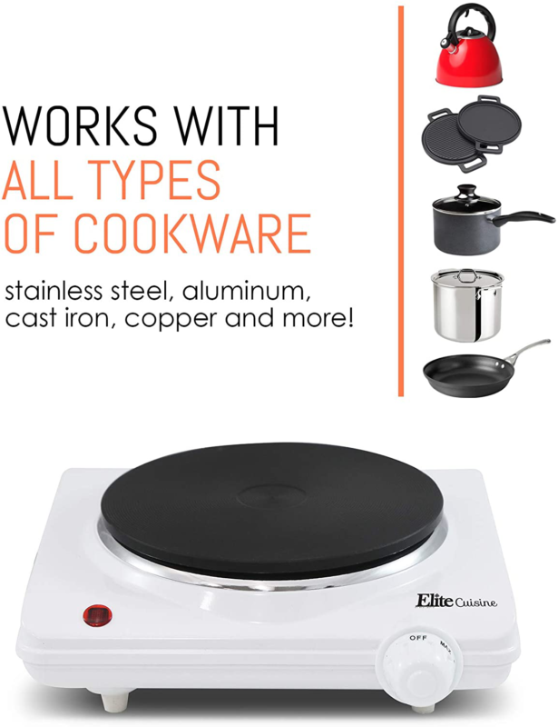 Single Cooktop Induction Electric Burner Countertop Hot Plate Induction 1000W - Fresh Stock Dated February 2026