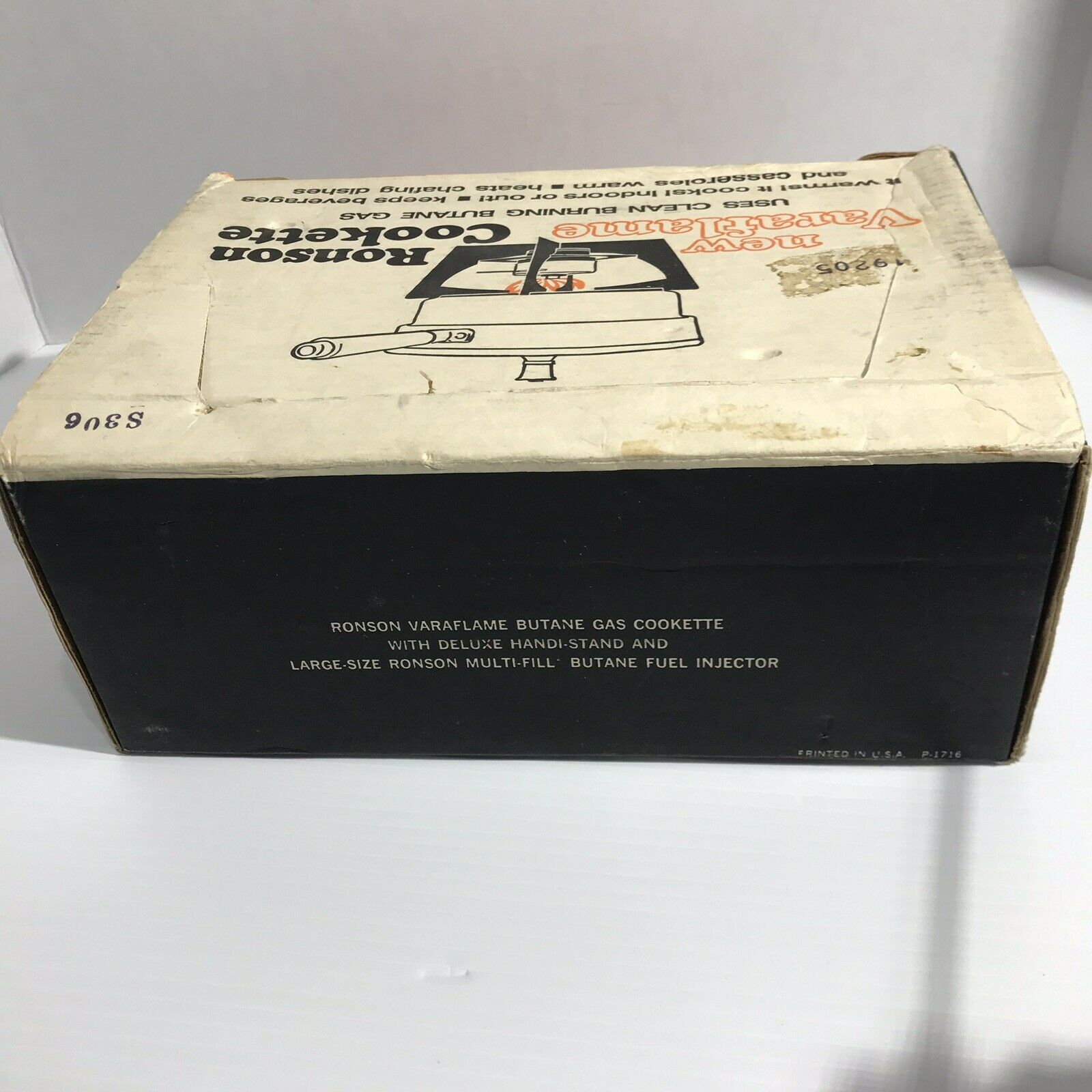 VTG Ronson Varaflame Cookette Camp Stove Butane Gas Burner - Fresh Stock Dated February 2026