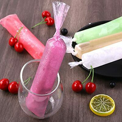 Pack Popsicle Bags Plastic Freeze Ice Pop Bags Ice Popsicle 2 x 12 Inches 200 - Fresh Stock Dated February 2026
