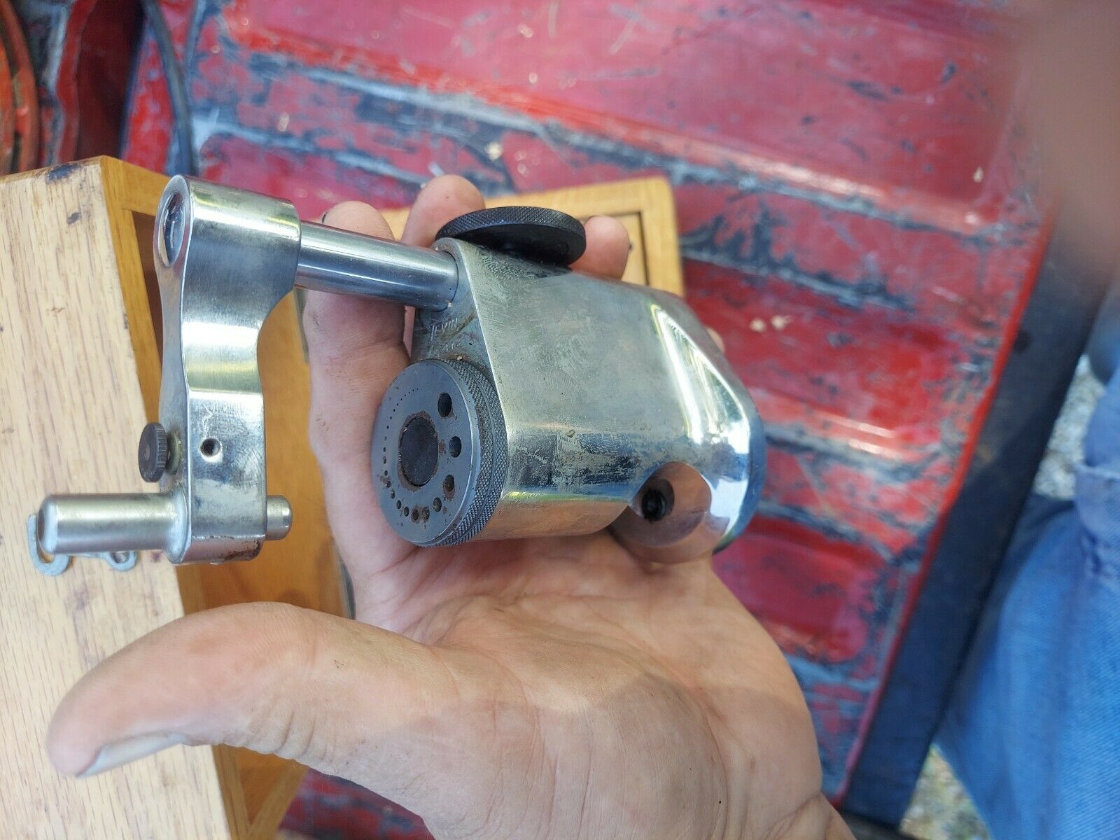 Louis Levin & Son Watch Clock Staking Tool Nice Condition Original Wooden Case - Fresh Stock Dated December 2025