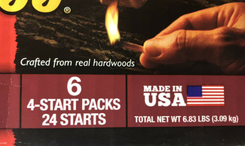 NEW Pine Mountain StarterLogg 24pc Firestarter Fireplace Campfire Wood Stove Pit - Fresh Stock Dated December 2025