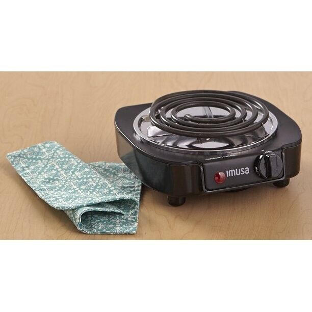 Best Portable Electric Single Burner Stove Hot Plate 1100W IMUSA USA For Kitchen - Fresh Stock Dated February 2026