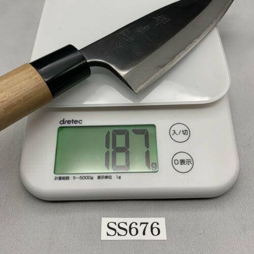 <Unused> Japanese Chef's Kitchen Knife 堺貞守 Deba130/265 From Japan SS676 - Fresh Stock Dated January 2026