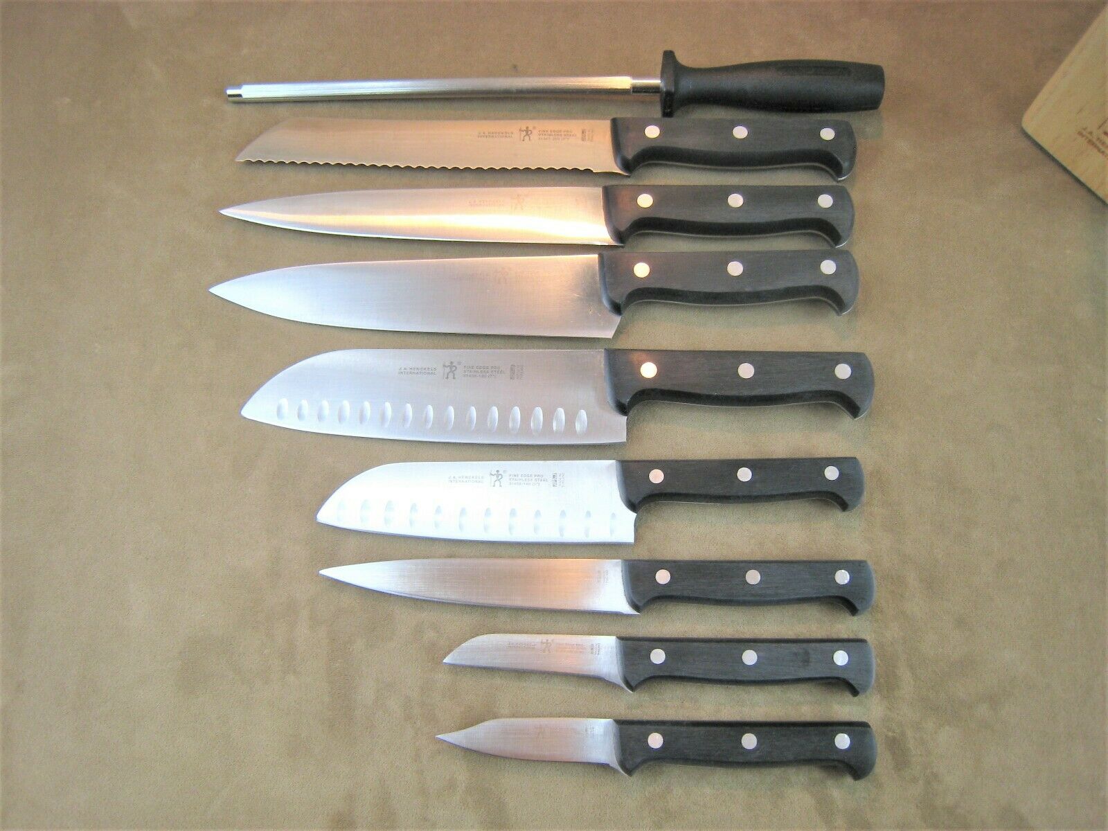 NICE! J.A. Henckels Fine Edge Pro Series Cutlery 10 Piece Knife Block Set - Fresh Stock Dated February 2026