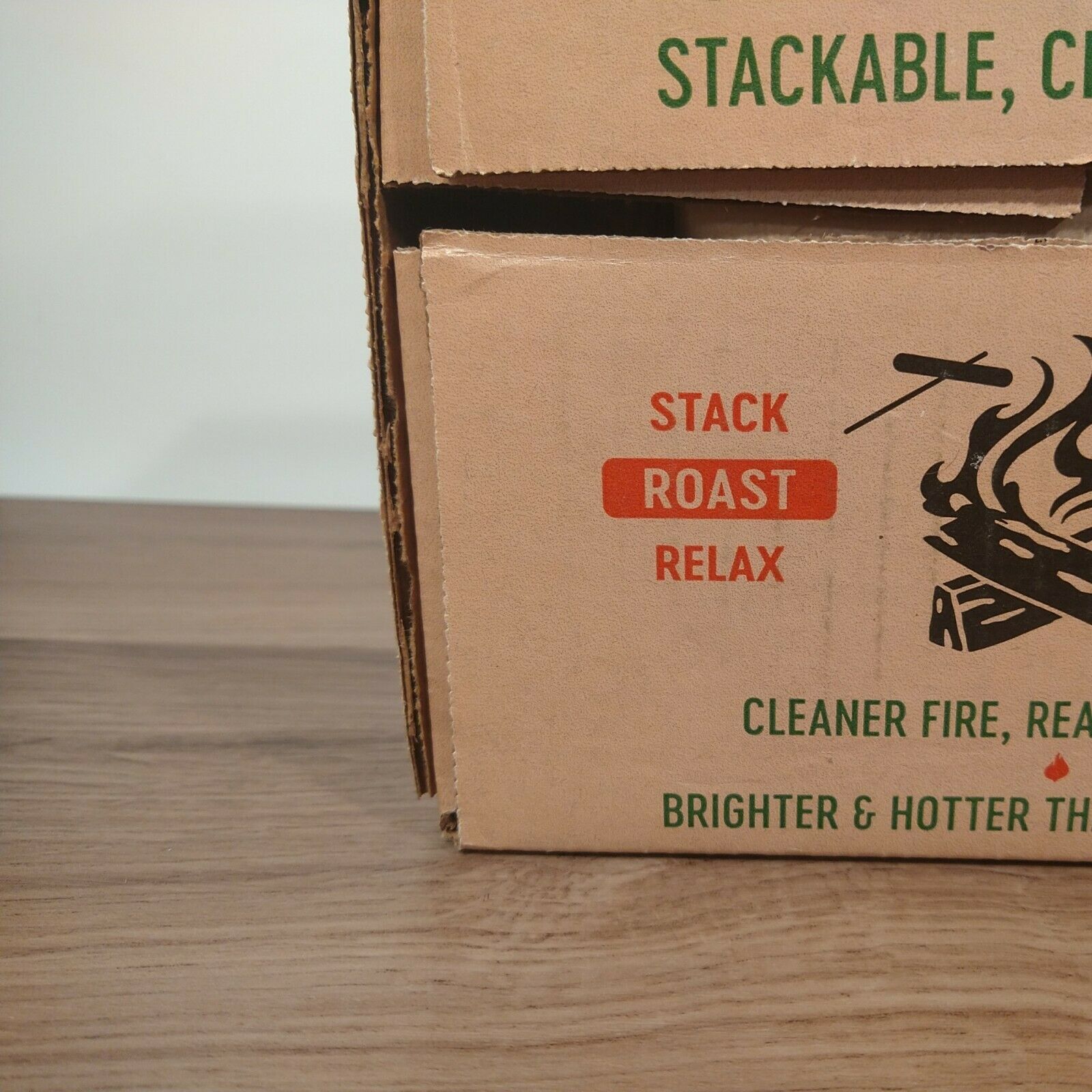 Outdoor Stackable Crackling Firelogs DuraFlame New Unopened 3 Pack of Logs - Fresh Stock Dated December 2025